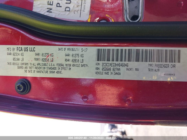 2C3CCAEG3HH646046 Chrysler 300C