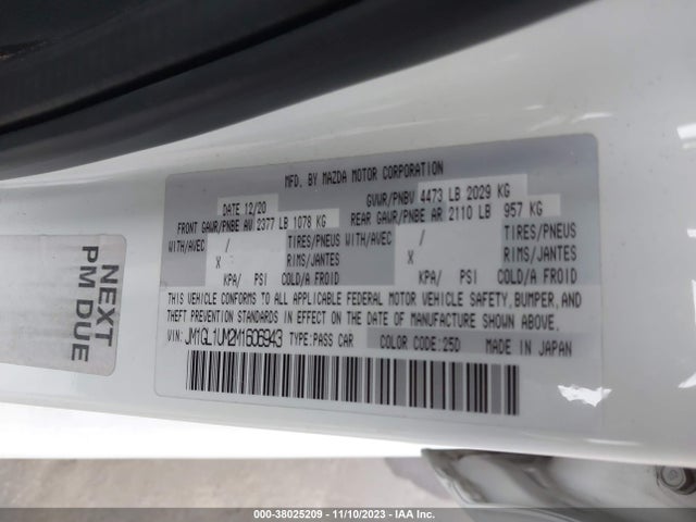 Mazda Mazda6 Sport 2021 JM1GL1UM2M1606943 Image 9