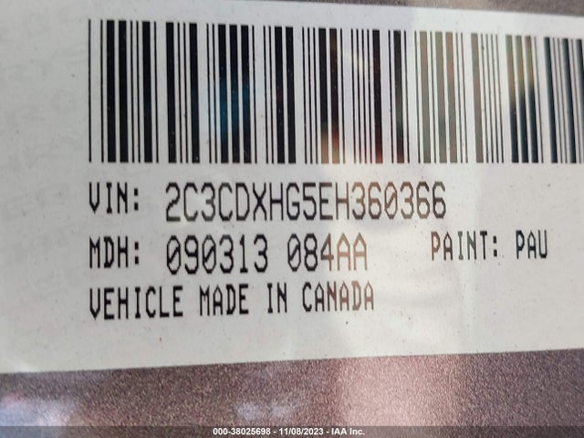 Dodge Charger Sxt 2014 2C3CDXHG5EH360366 Image 9