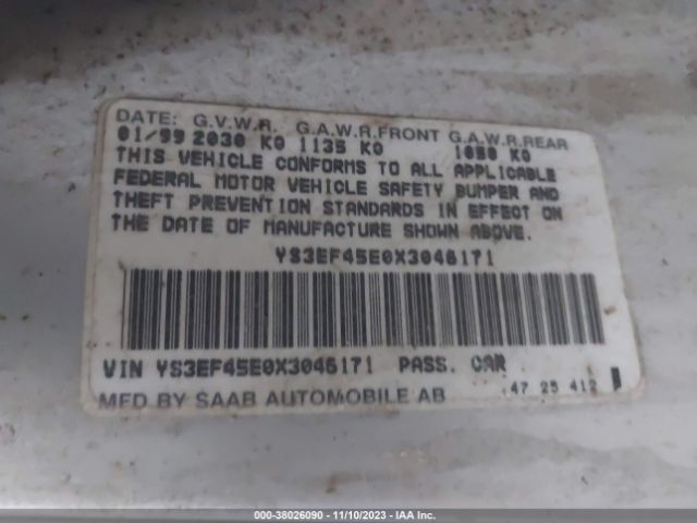 2000 SAAB 9-5 ys3ef48z5y3063953 Photo 8