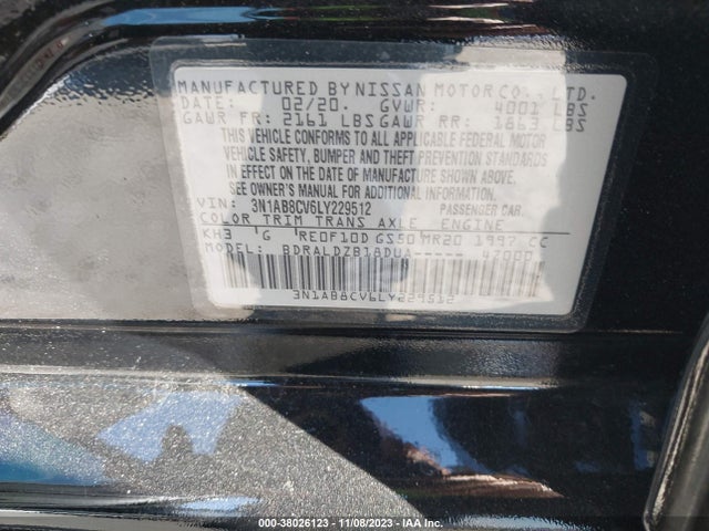 Nissan Sentra 2020 3N1AB8CV6LY229512 Image 28