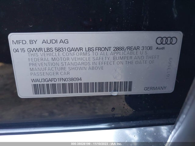 WAU3GAFD1FN038094 Audi A8 L 3.0t