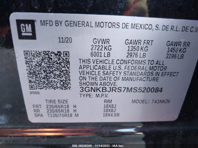 Chevrolet Blazer Awd 3lt 2021 3GNKBJRS7MS520084 Image 9