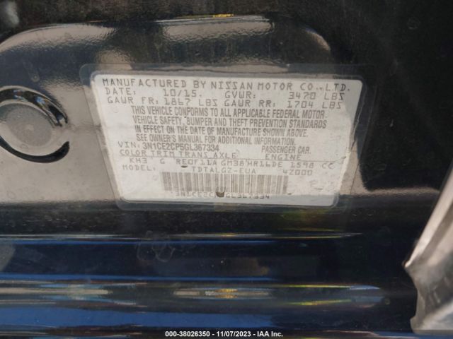 3N1CE2CP5GL367334 Nissan Versa Note Sr