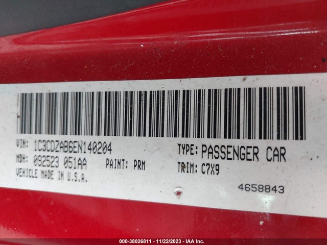 Dodge AVENGER SE 2014 1C3CDZAB6EN140204 Image 9