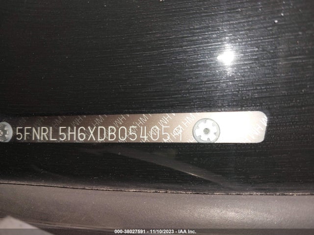 2013 HONDA ODYSSEY EX-L VIN: 5FNRL5H6XDB054059