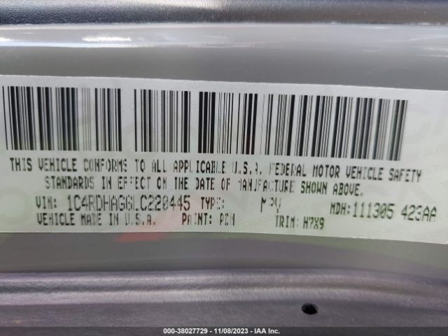 1C4RDHAG6LC220445 Dodge Durango Sxt Rwd