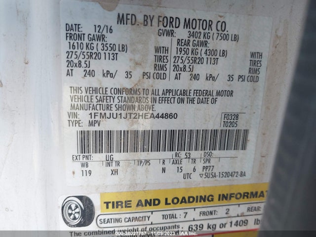 Ford Expedition Xlt 2017 1FMJU1JT2HEA44860 Image 9