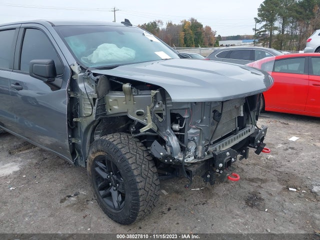 2021 CHEVROLET SILVERADO 1500 4WD SHORT BED CUSTOM TRAIL BOSS VIN: 3GCPYCEF7MG287232