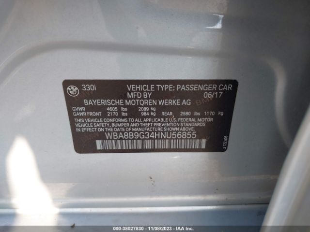 WBA8B9G34HNU56855 BMW 330I