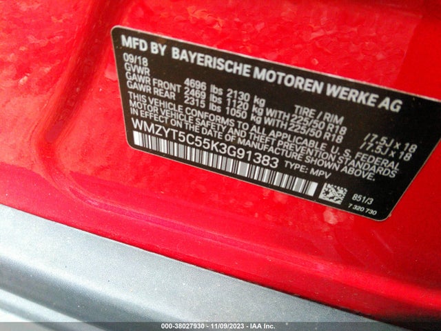 2019 MINI COUNTRYMAN WMZYT5C55K3G91383 Photo 8