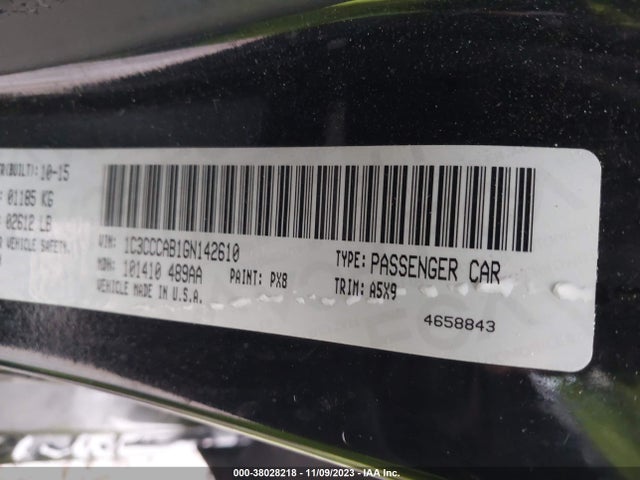Chrysler 200 Limited 2016 1C3CCCAB1GN142610 Image 9