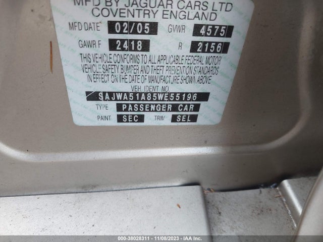 2005 JAGUAR X-TYPE SAJWA51A85WE55196 Photo 8