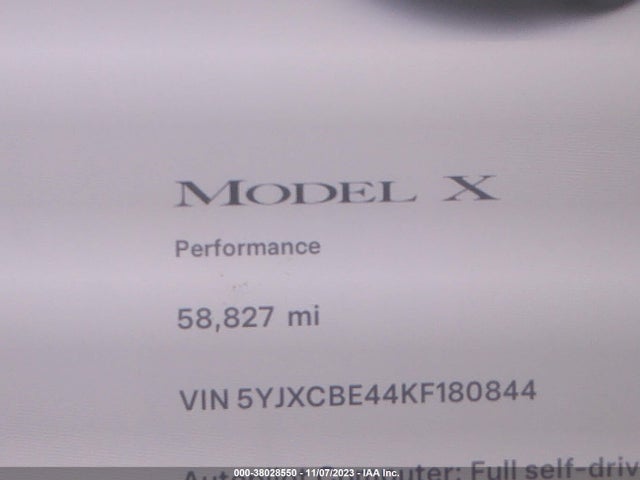 Tesla Model X P100d/performance 2019 5YJXCBE44KF180844 Image 7