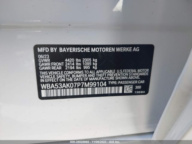 WBA53AK07P7M99104 BMW 2 Series 228i