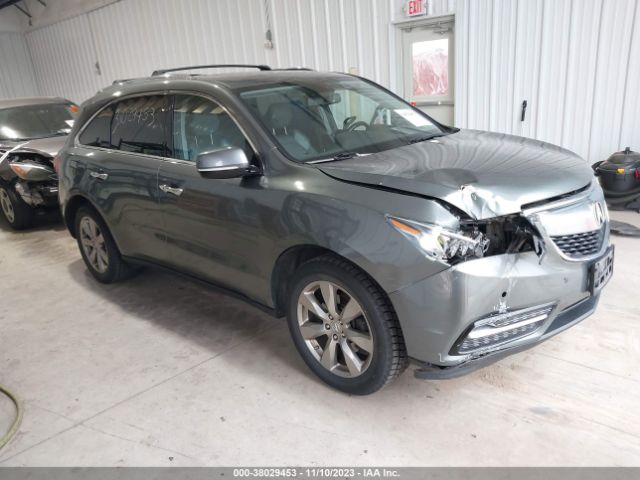 Auction sale of the 2014 Acura Mdx Advance Pkg W/entertainment Pkg, vin: 5FRYD4H83EB015043, lot number: 38029453