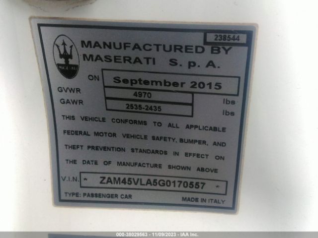 2016 MASERATI GRANTURISMO ZAM45VLA5G0170557 Photo 8