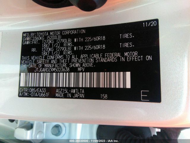 2021 LEXUS NX 300 JTJGARDZXM5023638 Photo 8