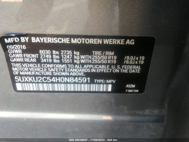 5UXKU2C54H0N84591 BMW X6 Xdrive35i