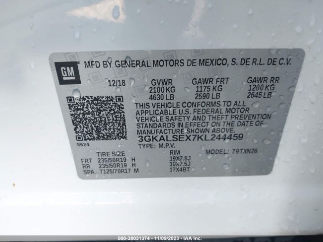 3GKALSEX7KL244459 GMC Terrain Denali