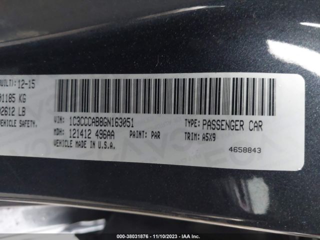 1C3CCCAB8GN163051 Chrysler 200 Limited
