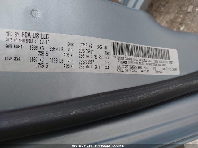 2C4RC1BG4GR248251 Chrysler Town & Country Touring