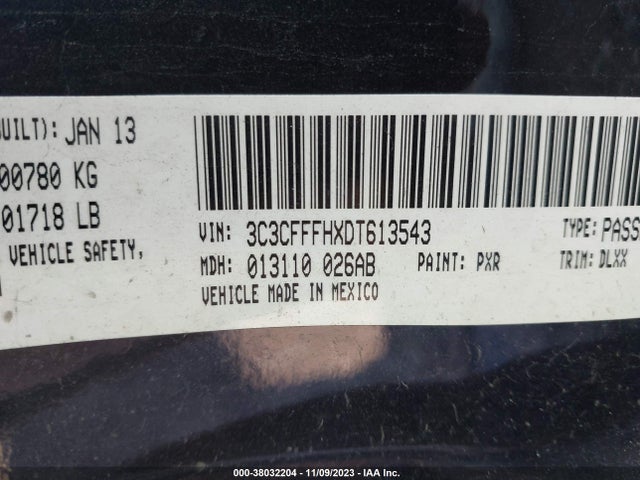 2013 FIAT 500 3C3CFFFHXDT613543 Photo 8