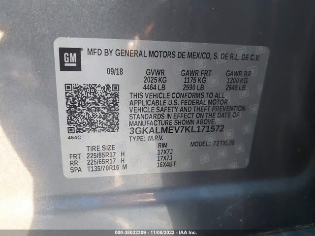 GMC Terrain Sle 2019 3GKALMEV7KL171572 Image 9