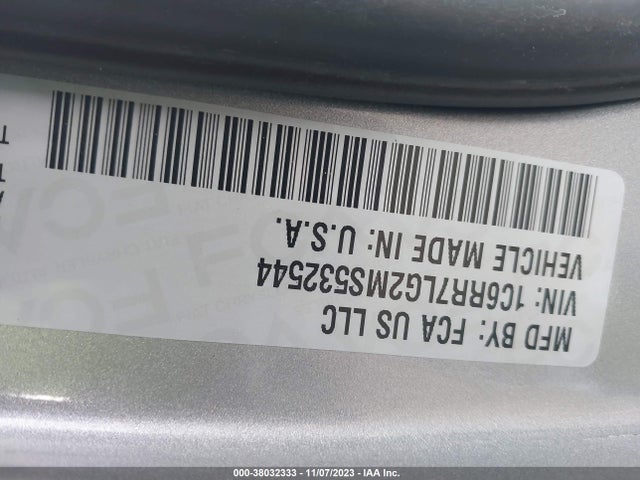 1C6RR7LG2MS532544 RAM 1500 Classic Slt