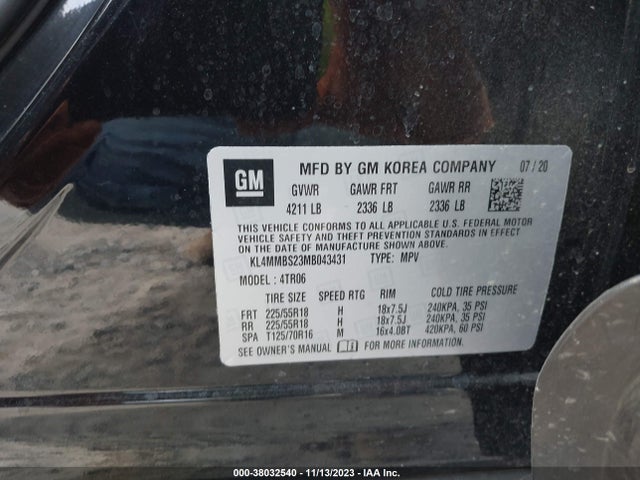 KL4MMBS23MB043431 Buick Encore Gx Fwd Preferred