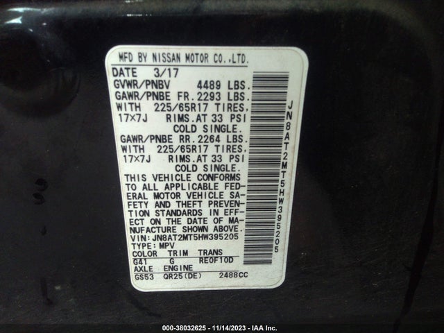 Nissan Rogue 2017 JN8AT2MT5HW395205 Image 23