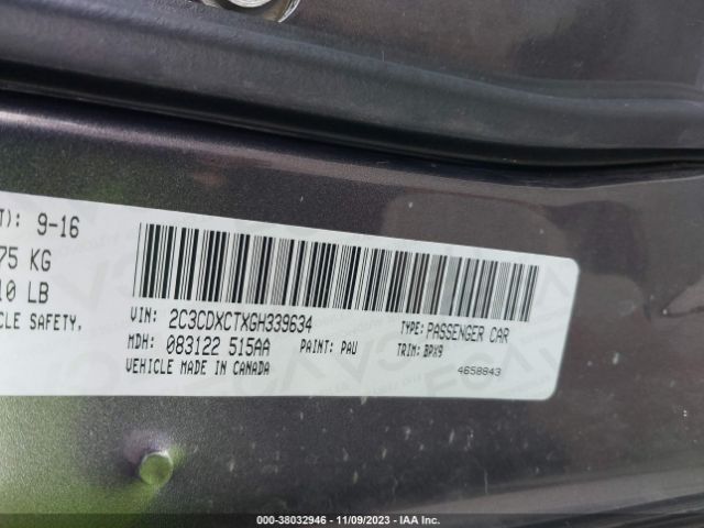 2C3CDXCTXGH339634 Dodge CHARGER R/T
