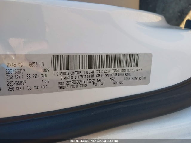 Dodge Grand Caravan Sxt 2020 2C4RDGCG9LR153242 Image 9
