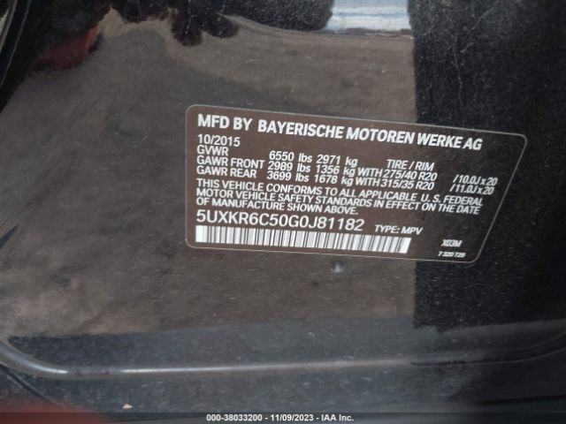 5UXKR6C50G0J81182 BMW X5 Xdrive50i