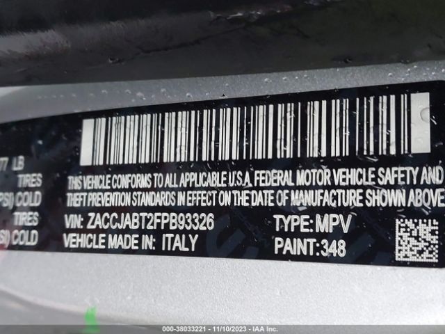 2015 JEEP RENEGADE ZACCJABT2FPB93326 Photo 8