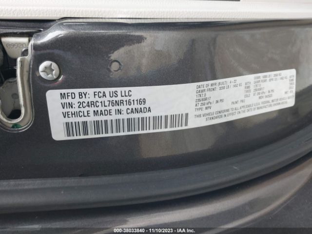 2C4RC1L76NR161169 Chrysler Pacifica Hybrid Touring L