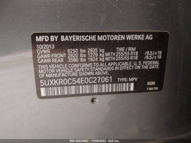 5UXKR0C54E0C27061 BMW X5 Xdrive35i