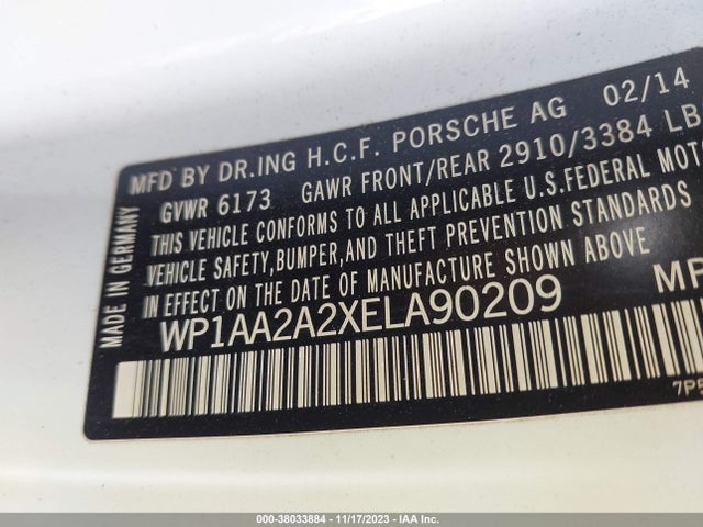 2014 PORSCHE CAYENNE WP1AA2A2XELA90209 Photo 8