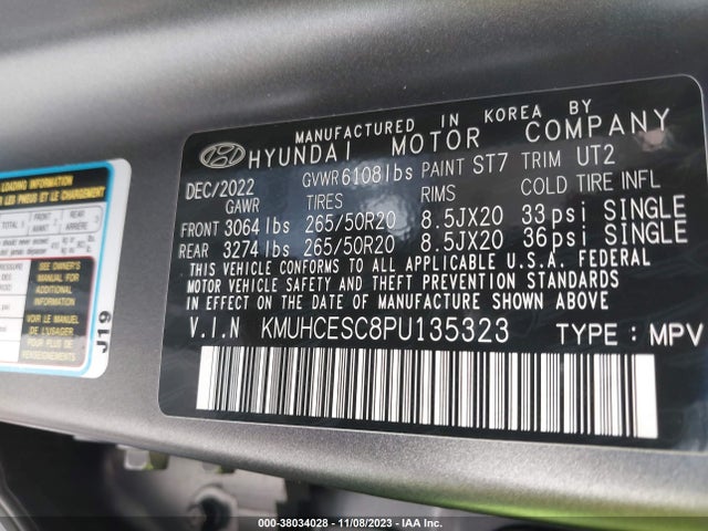 Genesis Gv80 3.5t Awd 2023 KMUHCESC8PU135323 Image 9