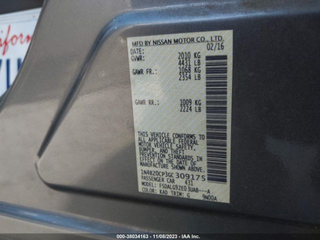 2016 NISSAN LEAF 1N4BZ0CP3GC309175 Photo 8