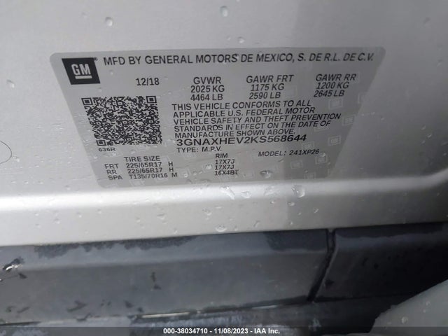 Chevrolet EQUINOX LS 2019 3GNAXHEV2KS568644 Image 9