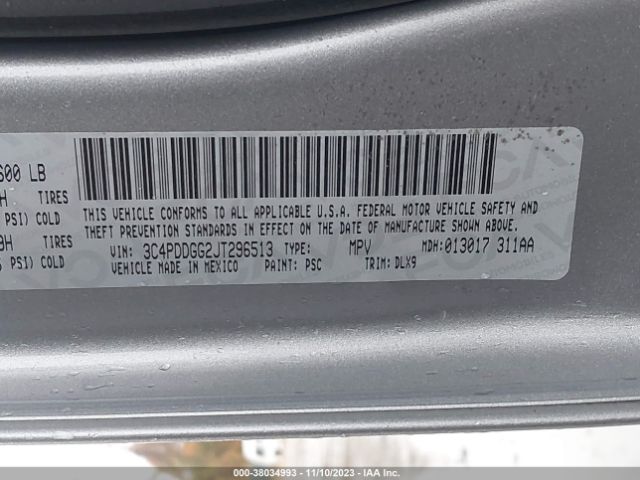 3C4PDDGG2JT296513 Dodge Journey Crossroad Awd
