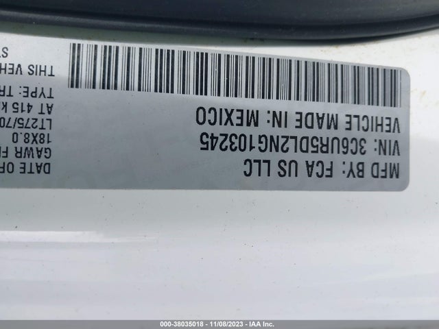 3C6UR5DL2NG103245 RAM 2500 Big Horn