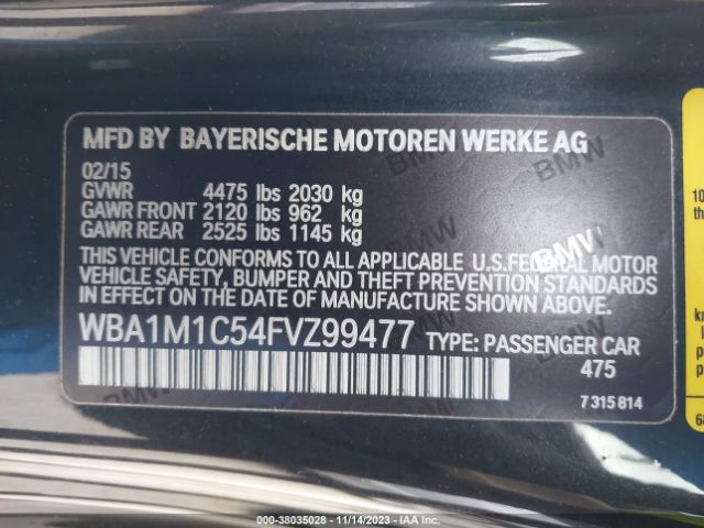 WBA1M1C54FVZ99477 BMW 2 Series M235i