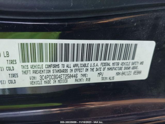 3C4PDCBG4ET250446 Dodge Journey Sxt
