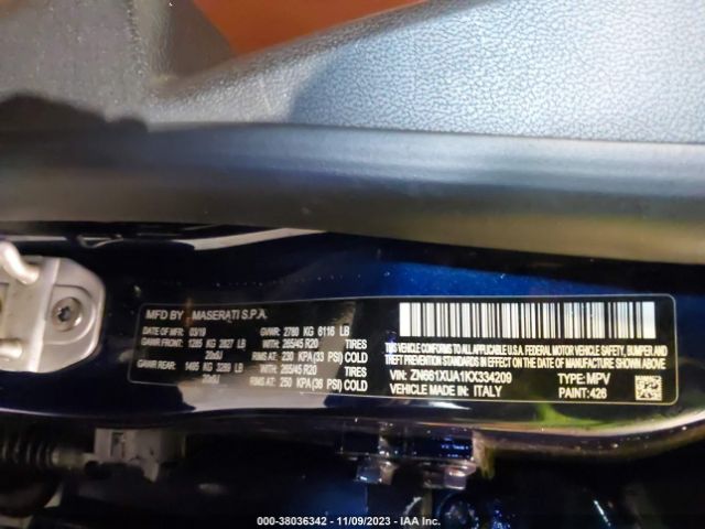 ZN661XUA1KX334209 Maserati Levante