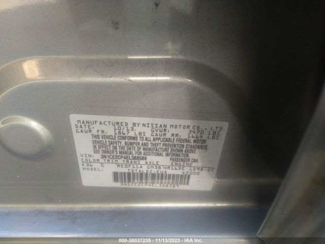 3N1CE2CP4EL388589 Nissan Versa Note Sv