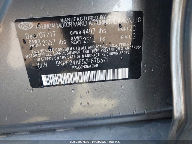 Hyundai SONATA SE 2018 5NPE24AF5JH678371 Image 22