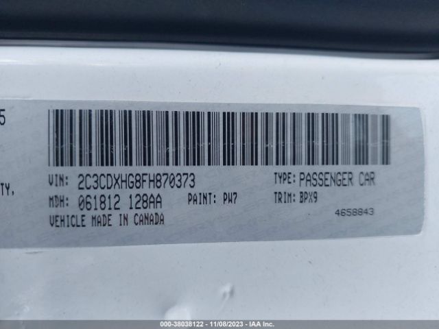 2C3CDXHG8FH870373 Dodge Charger Sxt