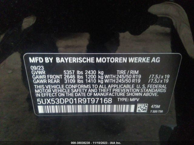2024 BMW X3 5UX53DP01R9T97168 Photo 8